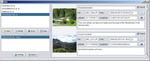 Screenshot des Benutzerinterface von Nikki